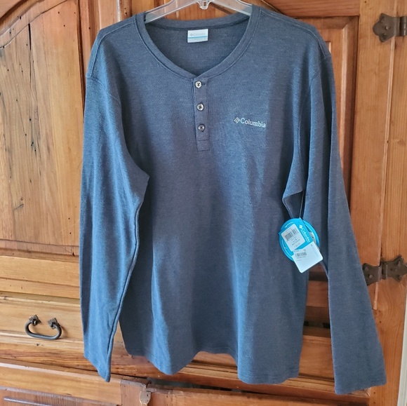 Columbia Other - Men's Columbia Long Sleeved Shirt, Navy, SZ L